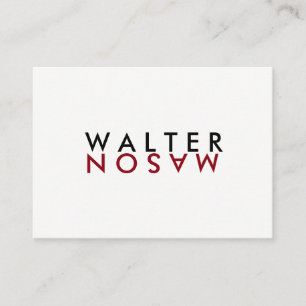 Letter Flip Business Card