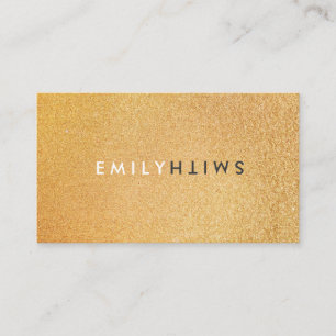 Letter Flip / Glitter Background and Grey Business Card
