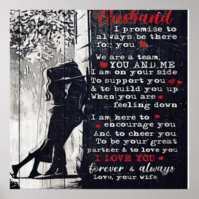 Letter For Husband | Cool Family Decoration (Front)