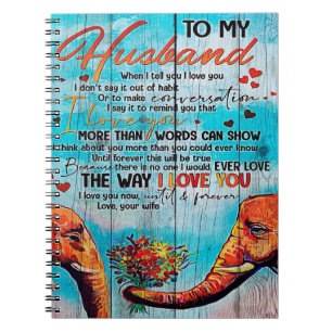 Letter For Husband   Cool Family Decoration Notebook