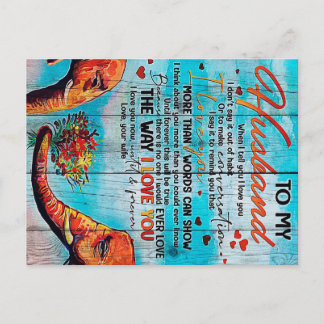 Letter For Husband | Cool Family Decoration Postcard