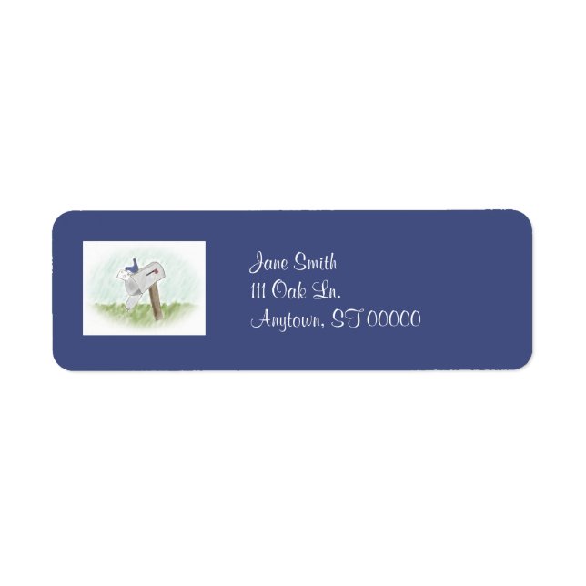 Letter from a Bluebird Customizable Address Labels (Front)