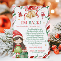 Letter from Elf Christmas Girl Letter Card