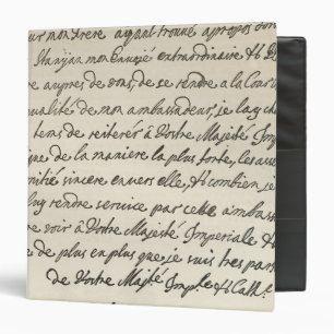 Letter from George I to Charles VI Binder