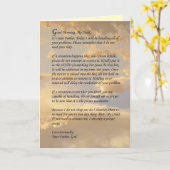 Letter From God Card (Yellow Flower)