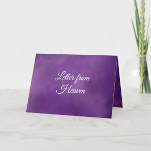 Letter From Heaven - Personalize with Pet's Name Card