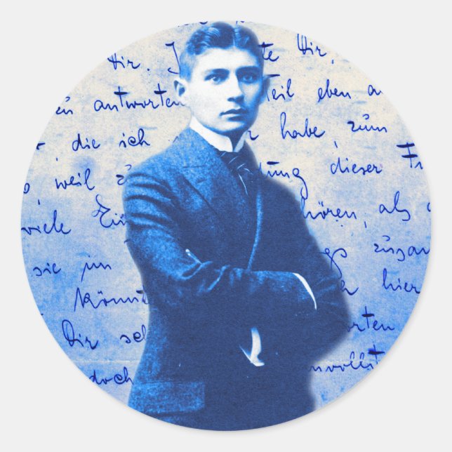 Letter From Kafka Classic Round Sticker (Front)