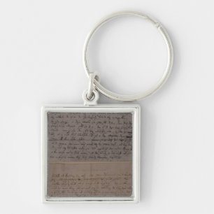 Letter from Leopold Mozart Keychain