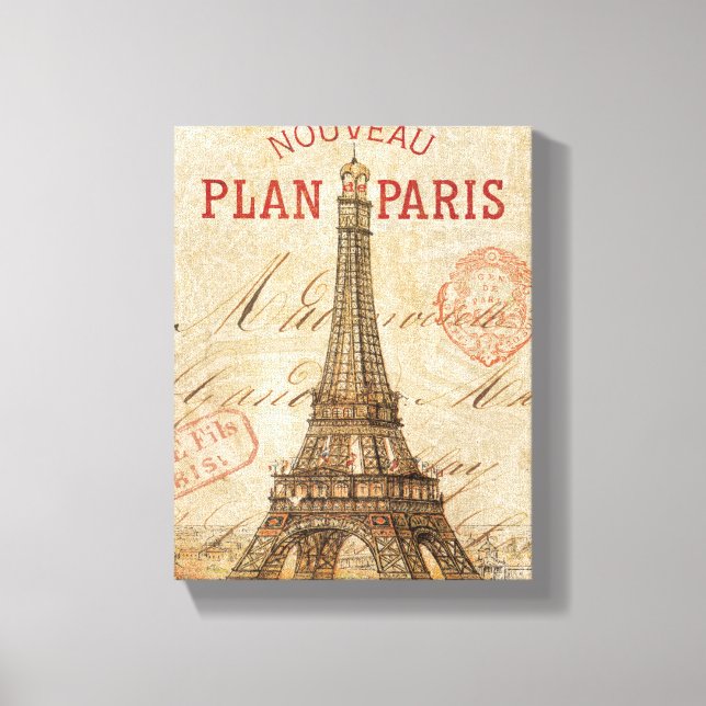 Letter from Paris Canvas Print (Front)