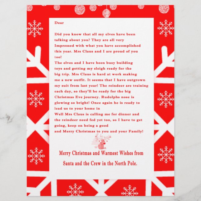 Letter from Santa (Front)