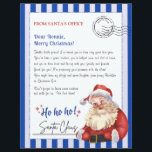 Letter From Santa Claus From North Pole Office<br><div class="desc">Bring the enchantment of the North Pole straight to your doorstep with our personalized letters from Santa's office! Delight children alike with a heartfelt, customized message from the jolly man himself. Each letter is carefully crafted, featuring whimsical designs and Santa's official seal, ensuring a touch of authenticity and holiday magic....</div>