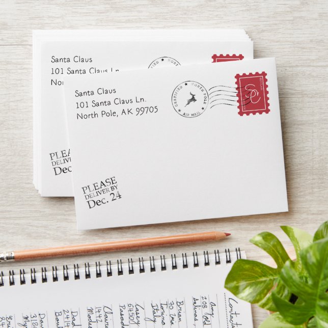 Letter From Santa Envelope (Stacked)