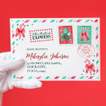 Letter From Santa / Father Christmas Watercolor Envelope<br><div class="desc">This watercolor envelope design from Santa/ Father Christmas at the North Pole for kid's will immerse your child in the festive spirit, adorned with charming watercolor designs, such as Christmas stamps, candy canes and lollipops, and holly with red berries. Watch their eyes light up as they receive a letter from...</div>
