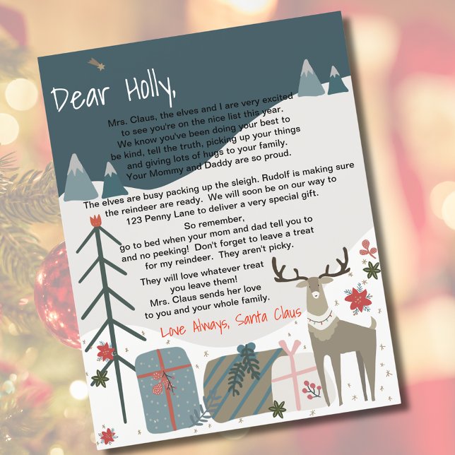 Letter From Santa Scandi Merry Christmas (Letter From Santa Scandi Merry Christmas)