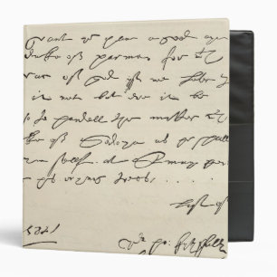 Letter from Sir Francis Drake Binder