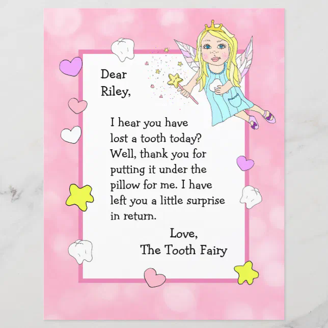 Tooth Fairy Letter Tooth Fairy Letter Instant Download, 42% OFF