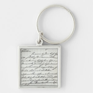 Letter from William IV to Lady Nelson Keychain