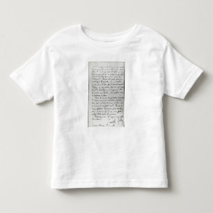 Letter from Zola to Edouard Manet 1868 Toddler T-shirt