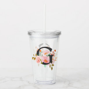 Letter G Acrylic Tumbler