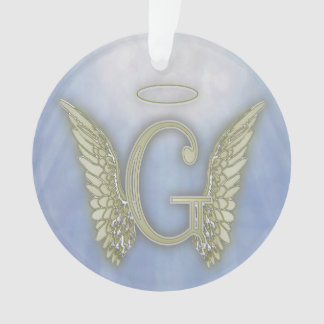 Letter G Angel Monogram Ornament