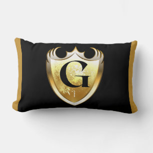 Letter G Capital Alphabet Lumbar Pillow