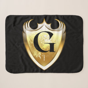Letter G Capital Alphabet Sherpa Blanket