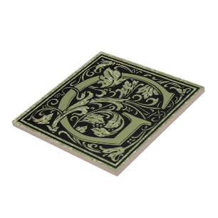Letter G First Letter Monogram Tile