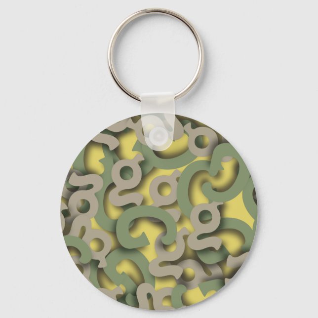 Letter G Green Keychain (Front)