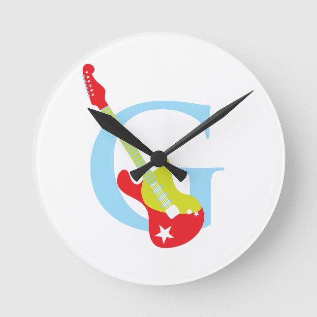 Letter G Initial Clock (Front)