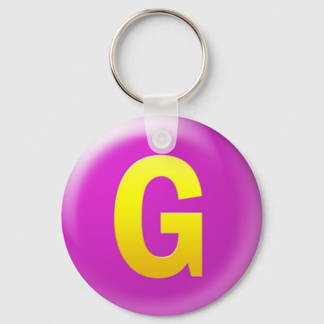 Letter G Keychain (Front)