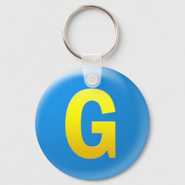 Letter G Keychain (Front)
