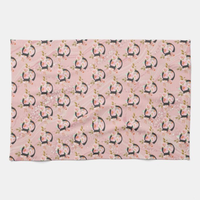 Letter G Kitchen Towel (Horizontal)