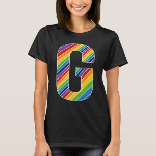 Letter G Lesbian Gay Pride Bisexual Trans Letter G T-Shirt