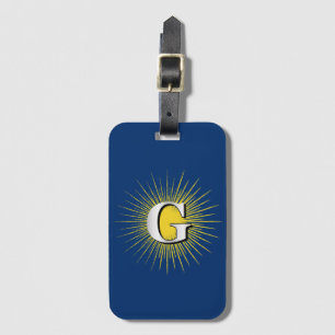 Letter G – masonic symbol Luggage Tag