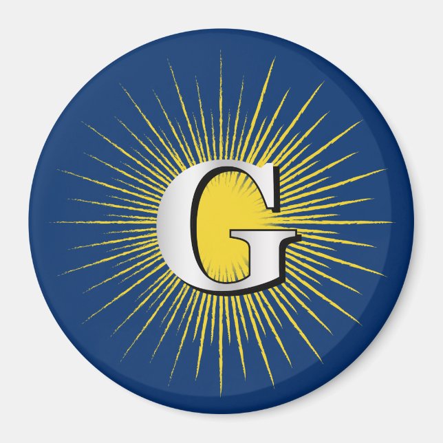 Letter G – masonic symbol Magnet (Front)