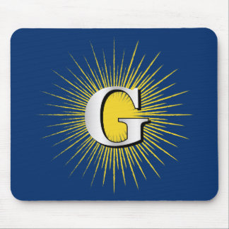 Letter G – masonic symbol Mouse Pad