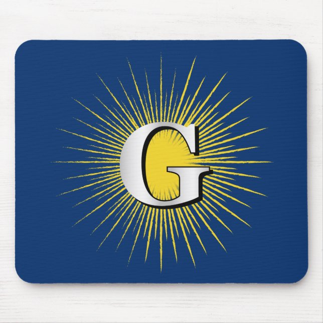 Letter G – masonic symbol Mouse Pad (Front)
