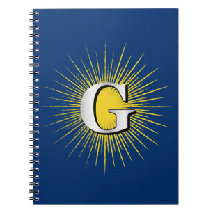 Letter G – masonic symbol Notebook