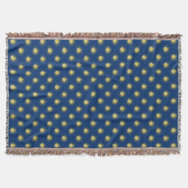 Letter G – masonic symbol Throw Blanket (Front)