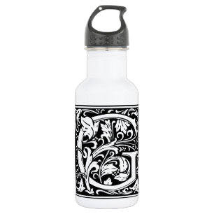 Letter G Medieval Monogram Art Nouveau 532 Ml Water Bottle