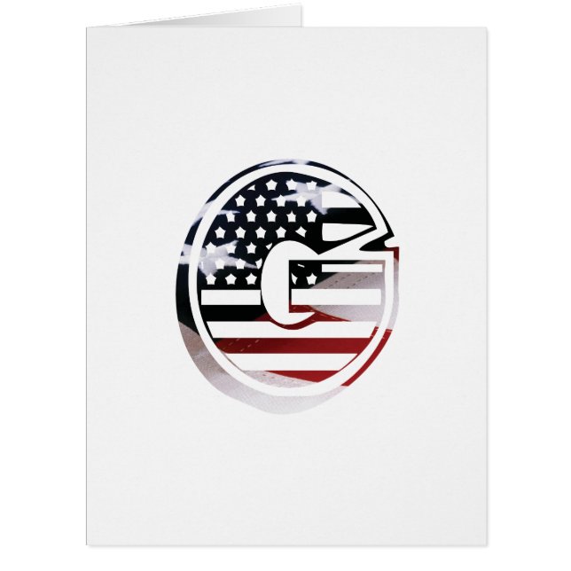 Letter G Monogram Initial USA (Front)