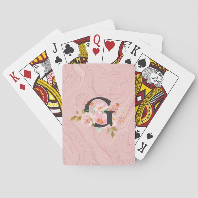 Letter G Playing Cards (Back)
