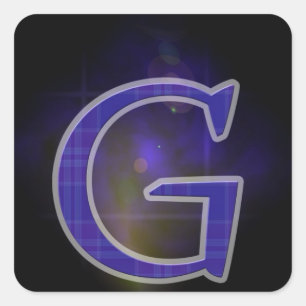 Letter G Square Sticker
