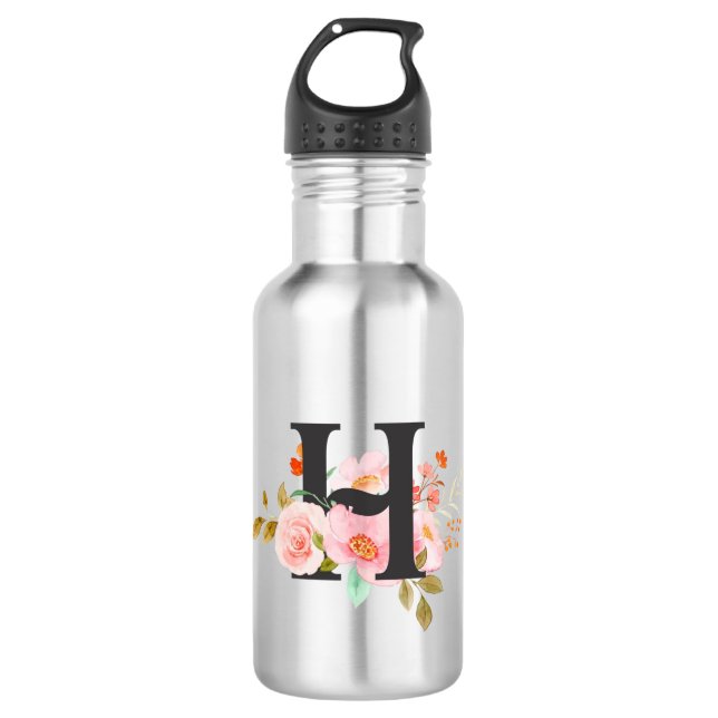 Letter H 532 Ml Water Bottle (Front)