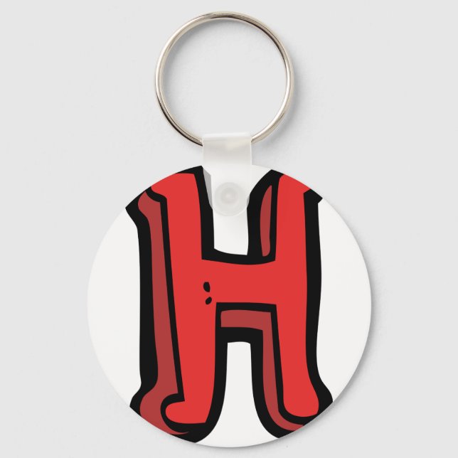 Letter H Keychain (Front)