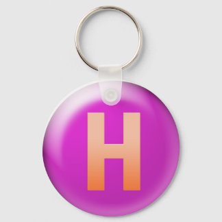 Letter H Keychain
