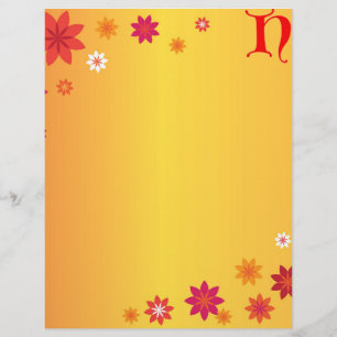 Letter H Letterhead