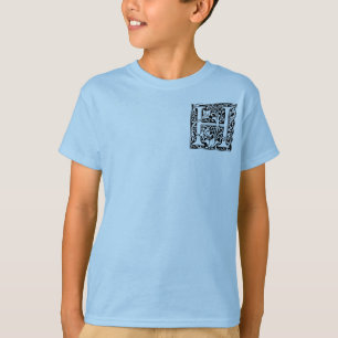 Letter H Medieval Monogram Art Nouveau T-Shirt