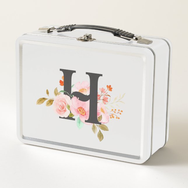 Letter H Metal Lunch Box (Front)