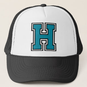Letter "H" Monogram Trucker Hat